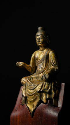 铜鎏金释迦牟尼佛造像