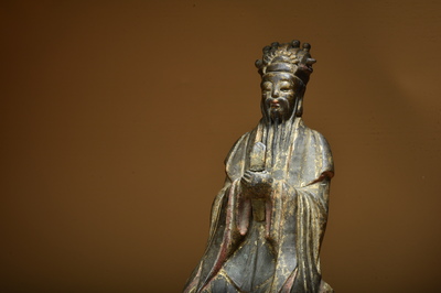 图录号043 文昌帝君造像 佛教造像中的文化交融与信仰象征